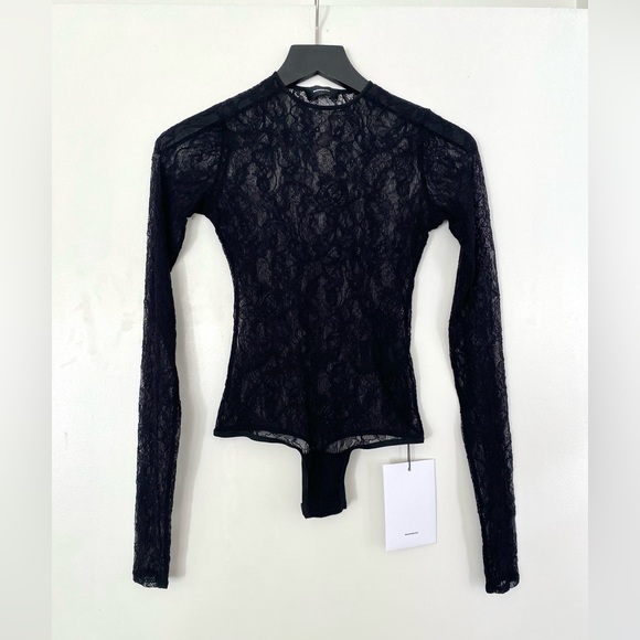 WARDROBE.NYC Lace Thong Bodysuit Sz S $350 - Picture 3 of 7